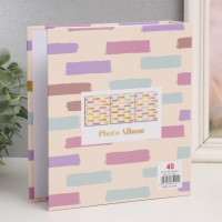 Фотоальбом на 100 фото 13х18 см "Яркие мазки" в коробке МИКС 5,5х18х20 см