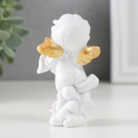 Сувенир полистоун "Белоснежный ангел с золотыми крыльями" МИКС 8х4,7х3 см Сувенир полистоун "Белоснежный ангел с золотыми крыльями" МИКС 8х4,7х3 см