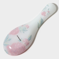 Подставка стеклянная под ложку Доляна &laquo;Пионы&raquo;, 23,5&times;8,3 см