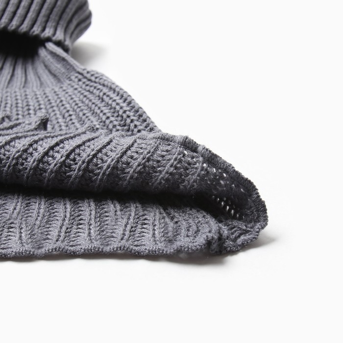 Манишка детская, цвет серый, размер М (3-8 лет)