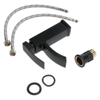 Смеситель для раковины ZEIN Z2738, квадратный, картридж керамика 35 мм, черный Смеситель для раковины ZEIN Z2738, квадратный, картридж керамика 35 мм, черный