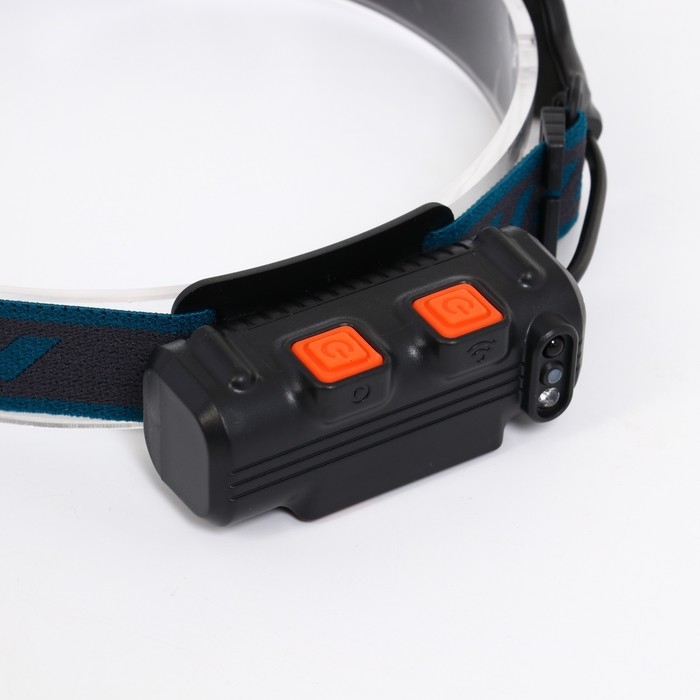 Фонарь налобный аккумуляторный, 15 Вт, 2000 мАч, COB, XPE, 6 режимов, индикатор заряда Фонарь налобный аккумуляторный, 15 Вт, 2000 мАч, COB, XPE, 6 режимов, индикатор заряда