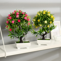 Бонсай в горшке "Деревце с мелкими цветами" 10х25 см, микс Бонсай в горшке "Деревце с мелкими цветами" 10х25 см, микс