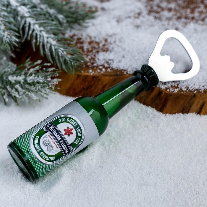 Новогодний магнит-открывашка «Новый год: Больших открытий», 4,3 х 14 х 4,3 Новогодний магнит-открывашка «Новый год: Больших открытий», 4,3 х 14 х 4,3