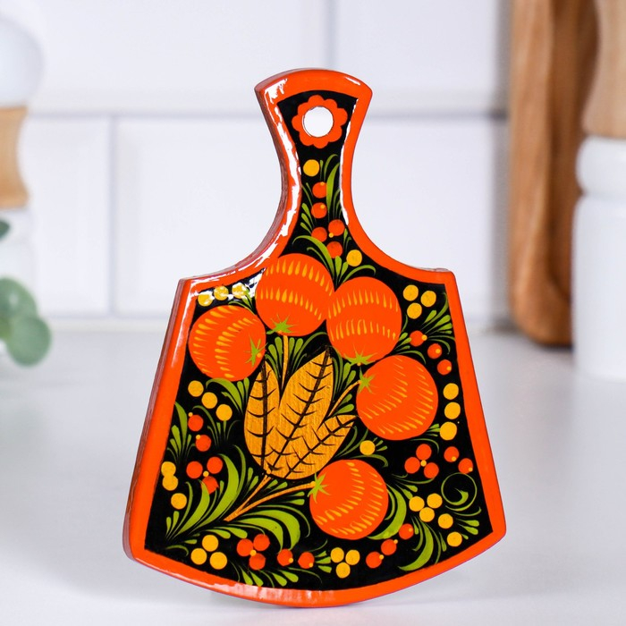 Доска разделочная &laquo;Лимонница&raquo;, хохлома