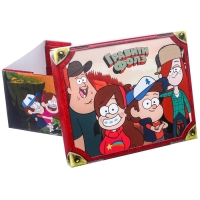 Подарочная коробка с крышкой, складная, 31х25.5х16 см, Гравити Фолз