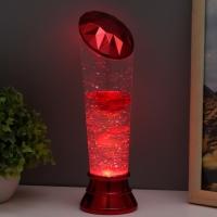 Лава-лампа "Роза" LED от батареек 3хАА USB красный 7,5х6,5х25см Лава-лампа "Роза" LED от батареек 3хАА USB красный 7,5х6,5х25см