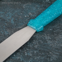 Кондитерская лопатка - палетка прямая «Космос», 27 см, рабочая часть 15 см, цвет бирюзовый Кондитерская лопатка - палетка прямая «Космос», 27 см, рабочая часть 15 см, цвет бирюзовый