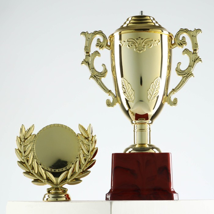 Кубок 014, наградная фигура, золото, подставка пластик, 32,5 × 16 × 8,5 см. Кубок 014, наградная фигура, золото, подставка пластик, 32,5 × 16 × 8,5 см.