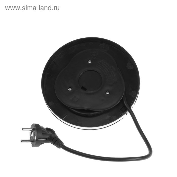 Чайник электрический Sakura SA-2722BK, стекло, 2.2 л, 1800 Вт, подсветка, серебристо-чёрный Чайник электрический Sakura SA-2722BK, стекло, 2.2 л, 1800 Вт, подсветка, серебристо-чёрный