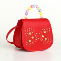 Сумка детская для девочки на клапане «Выбражулька», цвет красный Сумка детская для девочки на клапане «Выбражулька», цвет красный