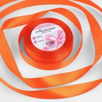 Лента атласная, 20 мм &times; 23 &plusmn; 1 м, цвет мандариновый №164