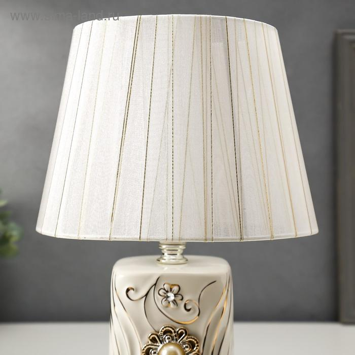 Лампа настольная 16165/1 E14 40Вт белый 20х20х29 см RISALUX