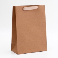 Пакет крафт без печати, 20 х 10 х 28 см 260 г/м2 Пакет крафт без печати, 20 х 10 х 28 см 260 г/м2