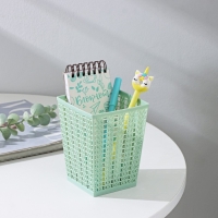 Корзинка для хранения &laquo;Плетение&raquo;, пластик, 9&times;9&times;12 см, цвет МИКС