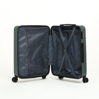 Чемодан средний 78 л (M), отдел на молнии, 4 колеса, цвет зелёный Чемодан средний 78 л (M), отдел на молнии, 4 колеса, цвет зелёный