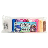 Лёгкий пластилин, набор 12 нежных цветов &laquo;Для девочек&raquo;