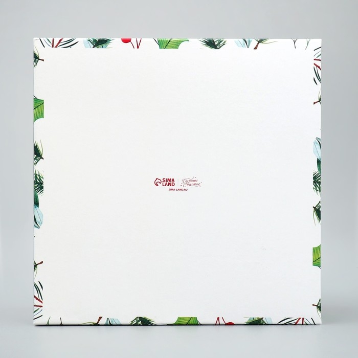 Коробка подарочная &laquo;Зимних чудес&raquo;, 26.2 х 26.2 х 14 см, Новый год