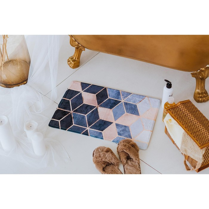 Коврик для ванной и туалета Доляна «Бурлеск», 40×60 см Коврик для ванной и туалета Доляна «Бурлеск», 40×60 см