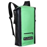 Герморюкзак YUGANA, ПВХ, водонепроницаемый 15 литров, зеленый Герморюкзак YUGANA, ПВХ, водонепроницаемый 15 литров, зеленый