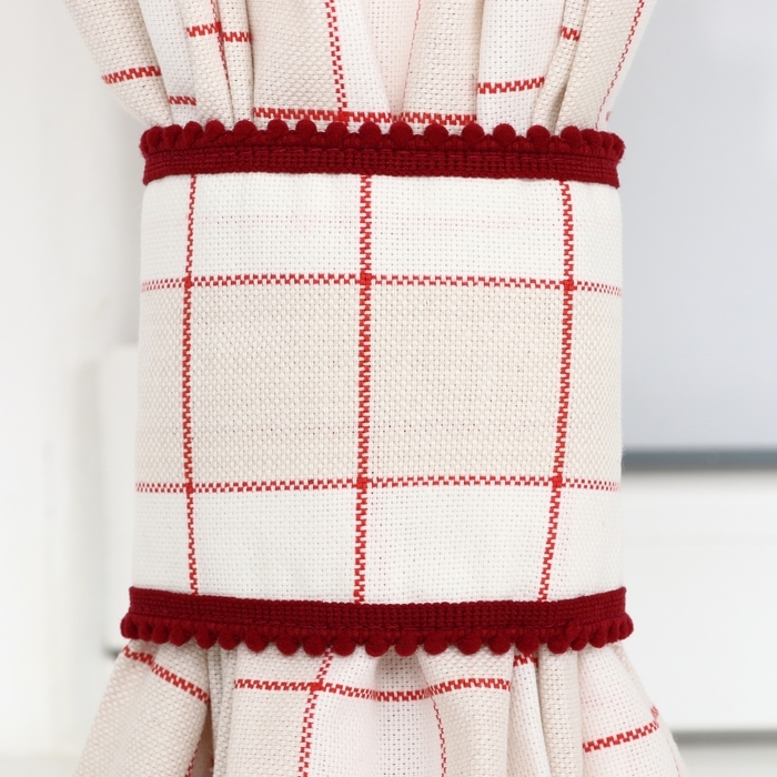 Комплект штор д/кухни с подхватами Этель "Bright cage" 150х180см-2шт., 100% хл