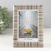 Фоторамка МДФ 10х15 см "Шотландская клетка на бежевом" 1,5х14х17 см Фоторамка МДФ 10х15 см "Шотландская клетка на бежевом" 1,5х14х17 см