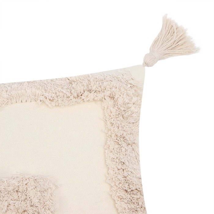 Наволочка декоративная &laquo;Этель&raquo; Бохо, 45х45 см, цвет молочный, 100% хлопок