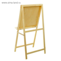 Мольберт тип &laquo;Хлопушка&raquo;, 120 х 60 х 65 см, планшет 60 х 60 см, полка с двумя подстаканниками, неокрашенное дерево, Calligrata