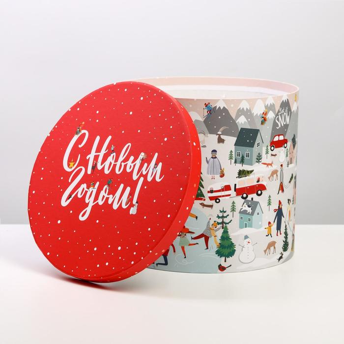 Коробка подарочная &laquo;Новогодние истории&raquo;, 19.5 х 22 см, Новый год