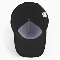 Кепка женская однотонная, цвет чёрный, х/б, р-р- 56