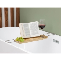 Полка для ванной SAVANNA SPA, 74-95&times;20,3&times;2,5 см, бамбук