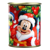 Новый год. Копилка "Год Змеи 2025", 9.5х9.5х7.5 см, Микки Маус