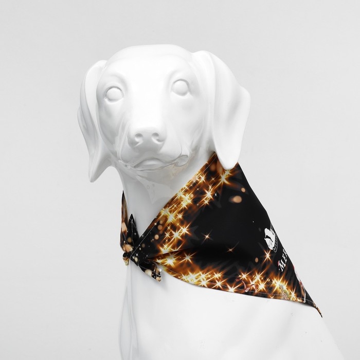 Новый год. Бандана для животных Новый год. Бандана для животных "Merry christmas", размер L (ОШ до 62 см)