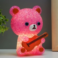 Ночник "Мишка" LED RGB от батареек 3хLR44 МИКС 10х10х15,5см RISALUX Ночник "Мишка" LED RGB от батареек 3хLR44 МИКС 10х10х15,5см RISALUX