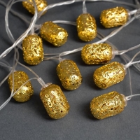 Гирлянда «Нить» 4 м с насадками «Фонарик», IP20, прозрачная нить, 20 LED, свечение тёплое белое, 8 режимов, 220 В Гирлянда «Нить» 4 м с насадками «Фонарик», IP20, прозрачная нить, 20 LED, свечение тёплое белое, 8 режимов, 220 В