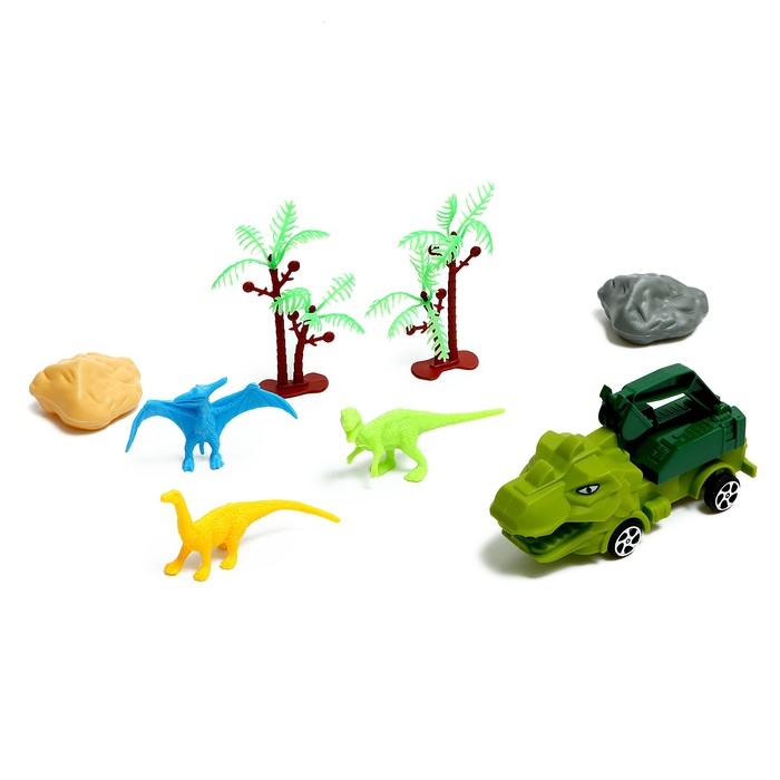 Грузовик «Парк животных», инерция, игровой набор, МИКС Грузовик «Парк животных», инерция, игровой набор, МИКС