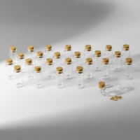 Набор баночек для хранения бисера, d = 2 × 4 см, 25 шт, в контейнере, 11 × 11 × 5 см Набор баночек для хранения бисера, d = 2 × 4 см, 25 шт, в контейнере, 11 × 11 × 5 см