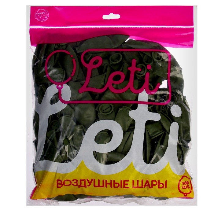 Шар латексный 12", пастель, набор 100 шт., цвет зелёный авокадо