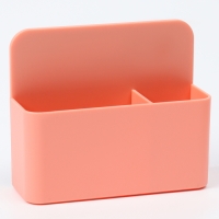 Магнитная универсальная подставка для маркеров и губок "Двойная" розового цвета 4х12х10см Магнитная универсальная подставка для маркеров и губок "Двойная" розового цвета 4х12х10см