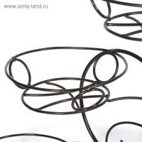 Подставка для цветов &laquo;Павлин&raquo;, d=16 см, цвет чёрный