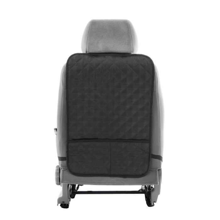 Накидка-незапинайка на спинку сиденья Cartage, оксфорд, два кармана, 60 х 40 см, черный Накидка-незапинайка на спинку сиденья Cartage, оксфорд, два кармана, 60 х 40 см, черный