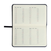 Планинг карманный датированный 2024 года, 155 х 95 мм, 64 листа, deVENTE.Emblem, твёрдая обложка из искусственной кожи, кремовый блок 70 г/м2, синий