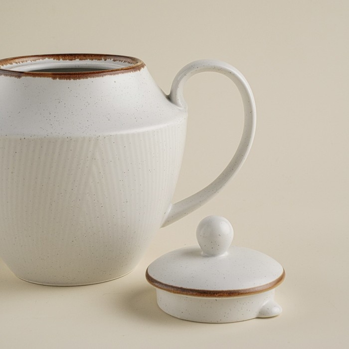 Чайник заварочный фарфоровый SL Home «Волна в камне», 1 л, 22×13×15,5 см, цвет белый Чайник заварочный фарфоровый SL Home «Волна в камне», 1 л, 22×13×15,5 см, цвет белый