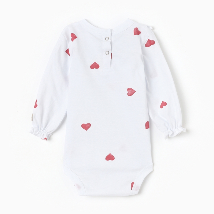 Боди детское с рюшами MINAKU, цвет молочный, рост 80-86 см