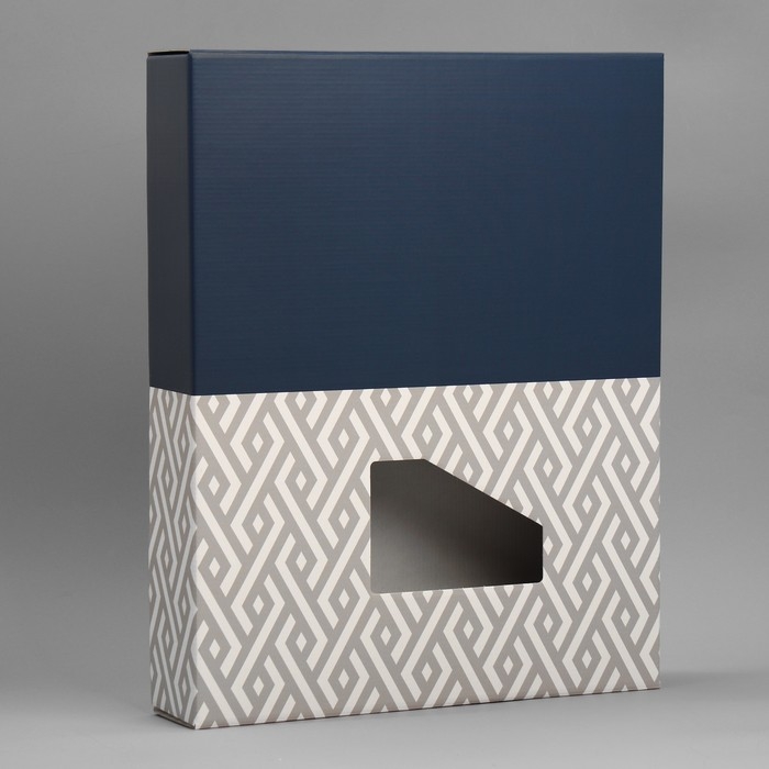 Коробка подарочная под постельное бельё, упаковка, &laquo;Геометрия&raquo;, 47 х 37 х 8.8 см