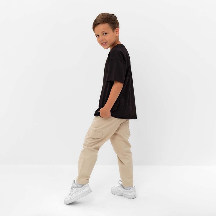 Футболка детская KAFTAN "Basic line", р. 30 (98-104 см), черный