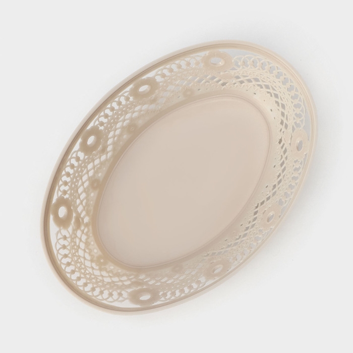 Ваза для хлеба и фруктов &laquo;Кружево&raquo;, цвет МИКС