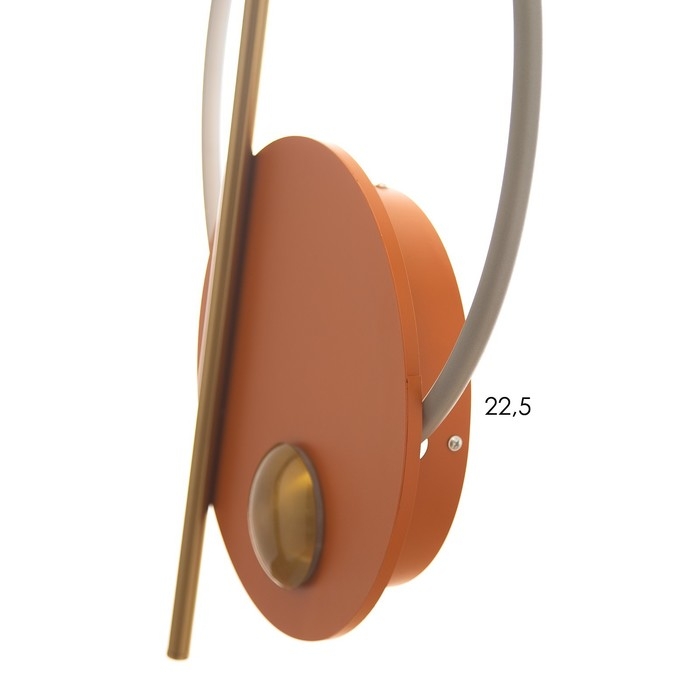 Бра "Алле" LED 17Вт 3000К оранжевый золото 66х6,5х41см