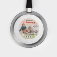 Сковорода алюминиевая, d=24 см, стеклянная крышка, съёмная ручка, цвет серый Сковорода алюминиевая, d=24 см, стеклянная крышка, съёмная ручка, цвет серый