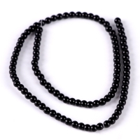 Бусины из натурального камня «Чёрный агат» набор 90 шт., размер 1 шт. — 4 мм Бусины из натурального камня «Чёрный агат» набор 90 шт., размер 1 шт. — 4 мм